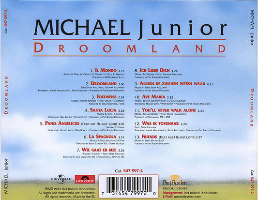 Michael Junior (2) : Droomland (CD, Album)
