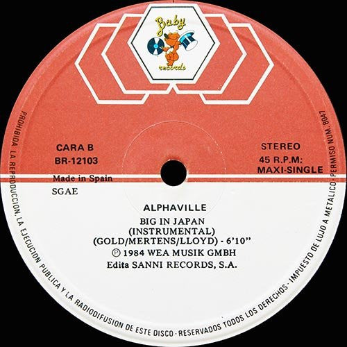 Alphaville : Big In Japan (12", Maxi)