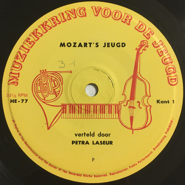 Petra Laseur : Mozart's Jeugd (7", Mono)
