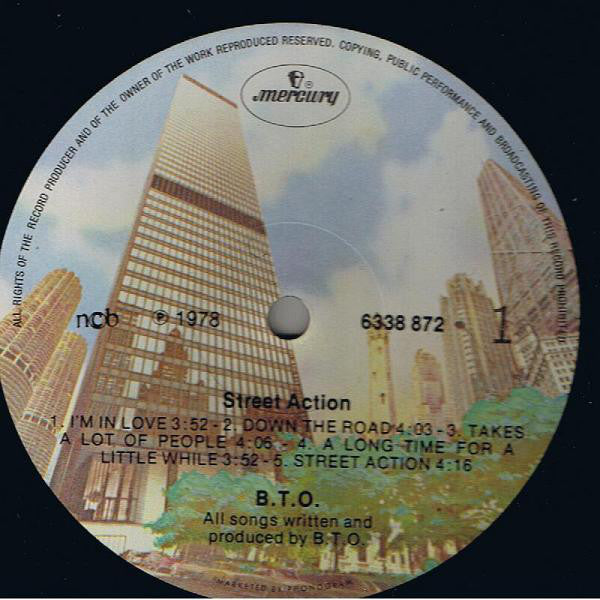Bachman-Turner Overdrive : Street Action (LP, Album)