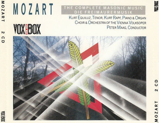 Wolfgang Amadeus Mozart - Kurt Equiluz, Kurt Rapf, Wiener Volksopernorchester, Chor Der Wiener Volksoper, Peter Maag : The Complete Masonic Music - Die Freimaurermusik (2xCD, Album)