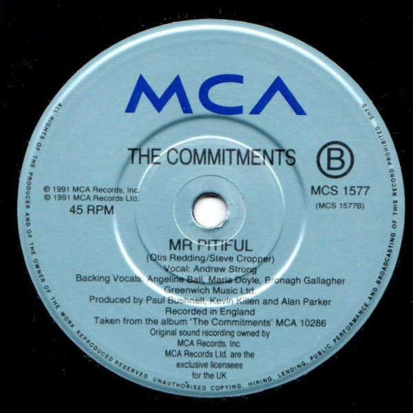The Commitments : Try A Little Tenderness (7", Single)