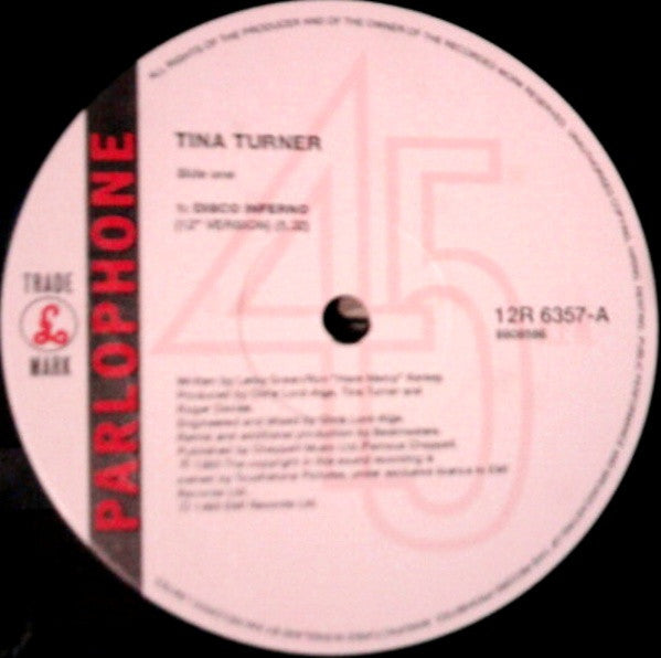 Tina Turner : Disco Inferno (12")