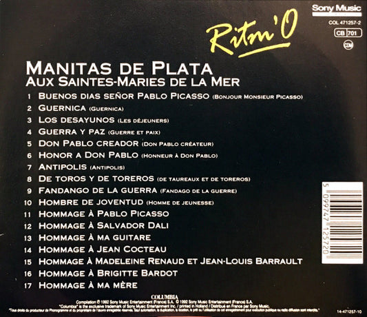 Manitas De Plata : Aux Sainte-Maries De La Mer (CD, Comp)