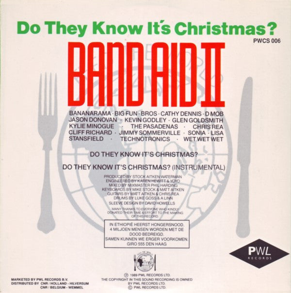 Band Aid II : Do They Know It's Christmas? (CD, Single, Car)