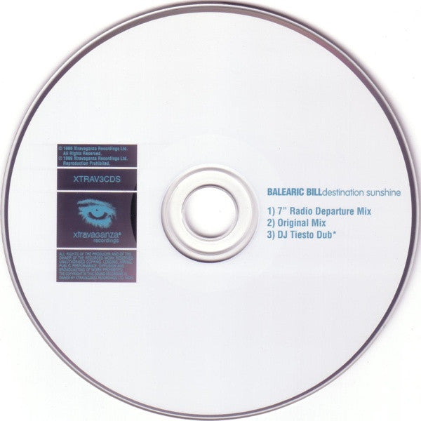 Balearic Bill : Destination Sunshine (CD, Single)