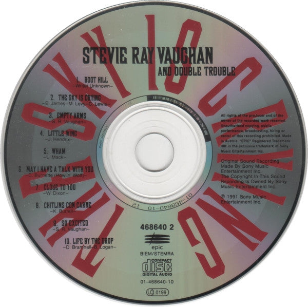 Stevie Ray Vaughan & Double Trouble : The Sky Is Crying (CD, Album, DAD)
