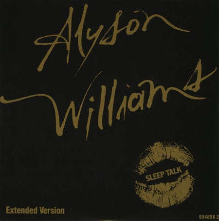 Alyson Williams : Sleep Talk (Extended Version) (CD, Single, Car)