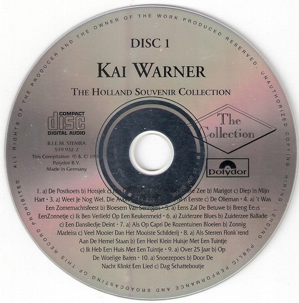 Kai Warner, James Last : The Holland Souvenir Collection (2xCD, Comp)