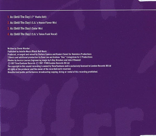 The Knowledge : As (Until The Day) (CD, Single)