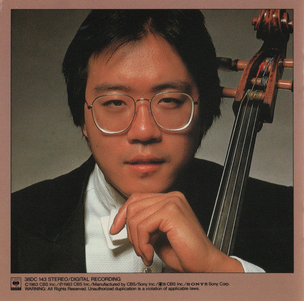 Johann Sebastian Bach, Yo-Yo Ma : The Unaccompanied Cello Suites No1 & No.2 (CD)
