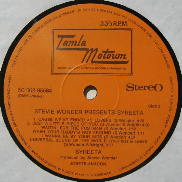 Stevie Wonder Presents Syreeta : Syreeta (LP, Album)