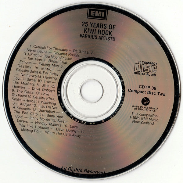Various : 25 Years Of Kiwi Rock (2xCD, Comp)