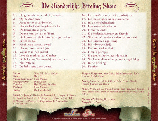 Various : De Wonderlijke Efteling Show (CD, Album)