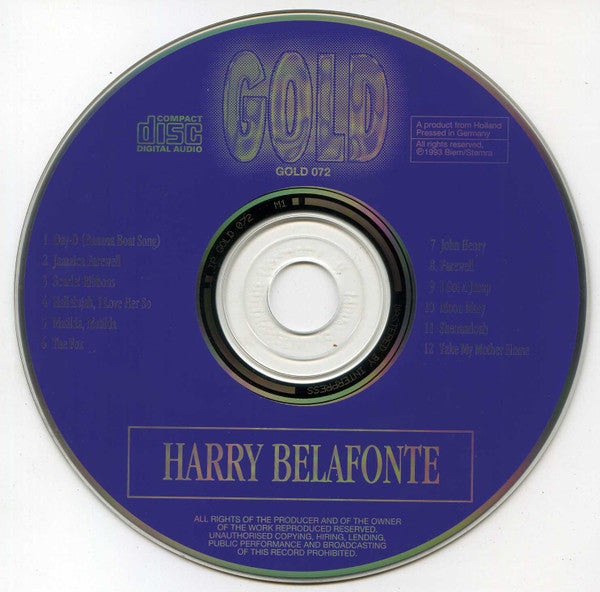 Harry Belafonte : Gold (CD, Comp)