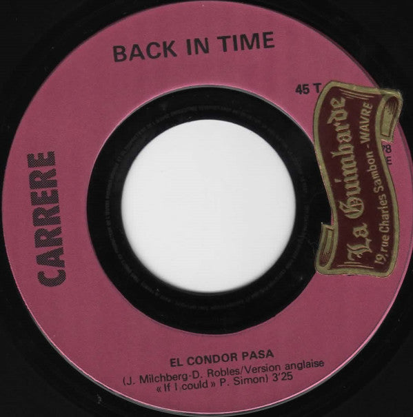 Back In Time : El Condor Pasa (7", Single)