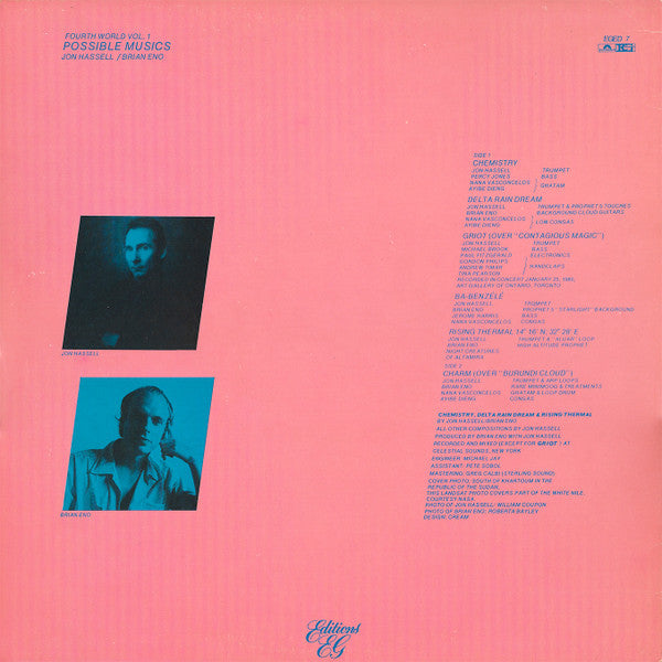 Jon Hassell / Brian Eno : Fourth World Vol. 1 - Possible Musics (LP, Album)