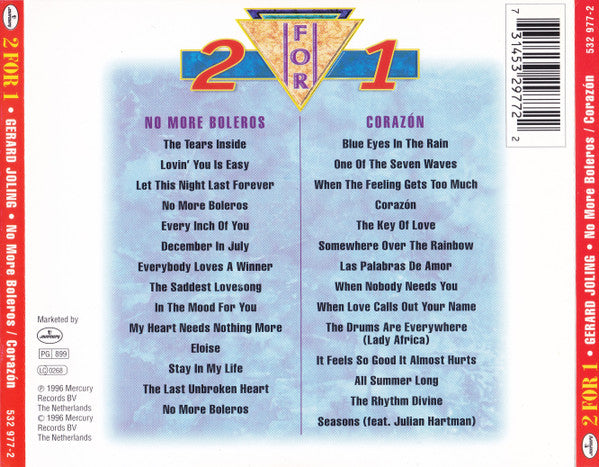 Gerard Joling : No More Boleros / Corazón (CD, Album, RE + CD, Album, RE + Comp)
