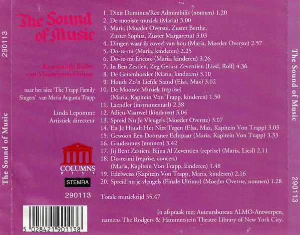 Orkest Koninklijk Ballet Van Vlaanderen : The Sound Of Music - Nederlandse Uitvoering (CD, Album)
