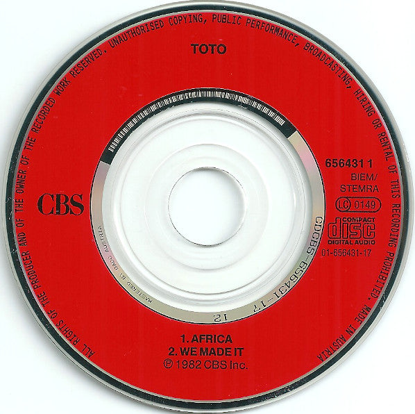 Toto : Africa (CD, Mini, Single, RE)