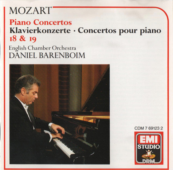 Wolfgang Amadeus Mozart - English Chamber Orchestra, Daniel Barenboim : Piano Concertos 18 & 19 (CD, Comp)