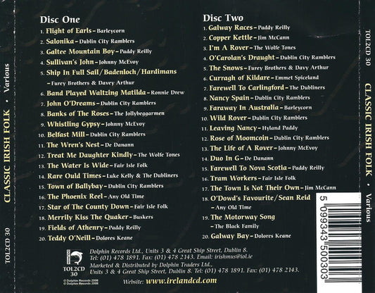Various : Classic Irish Folk (2xCD, Comp)
