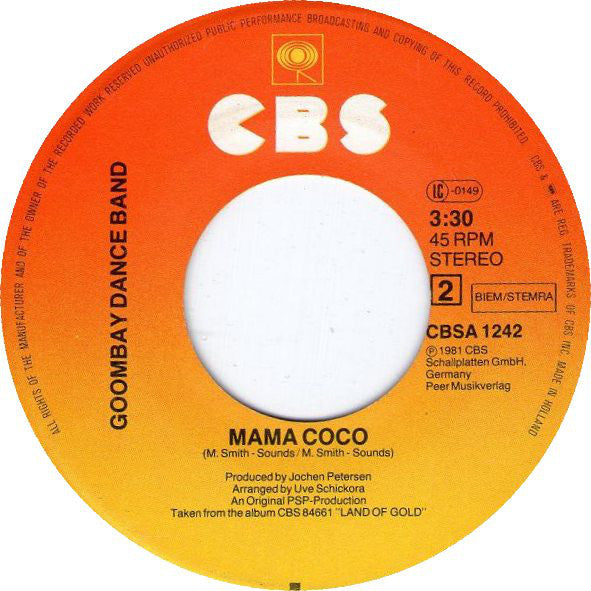 Goombay Dance Band : Seven Tears (7", Single)
