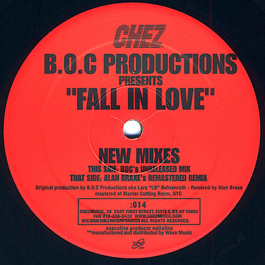 BOC Productions : Fall In Love (12")