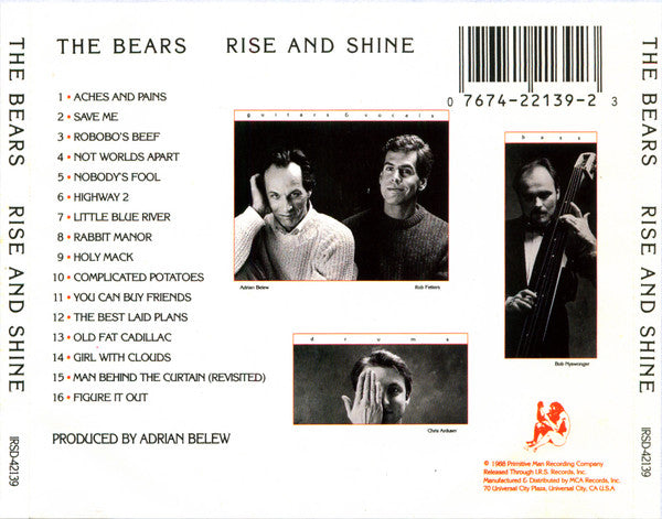 The Bears (3) : Rise And Shine (CD, Album)