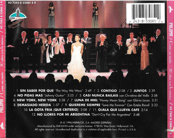 Paloma San Basilio : Como Un Sueño: 20 Años Con la Musica (CD, Album)