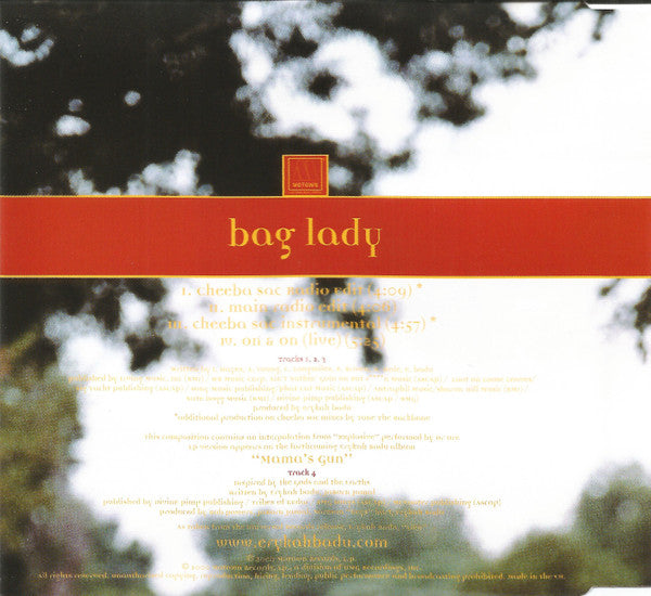 Erykah Badu : Bag Lady (CD, Single)