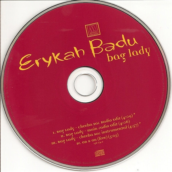 Erykah Badu : Bag Lady (CD, Single)