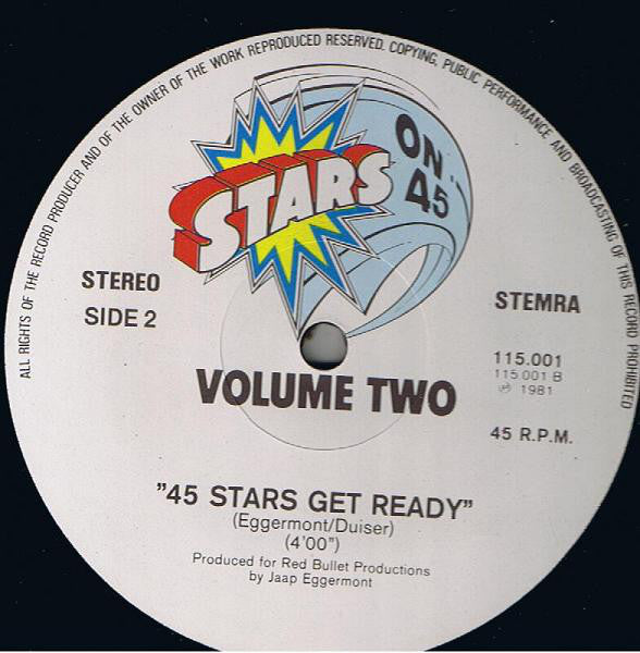Stars On 45 : Stars On 45 Volume Two (12", Maxi)