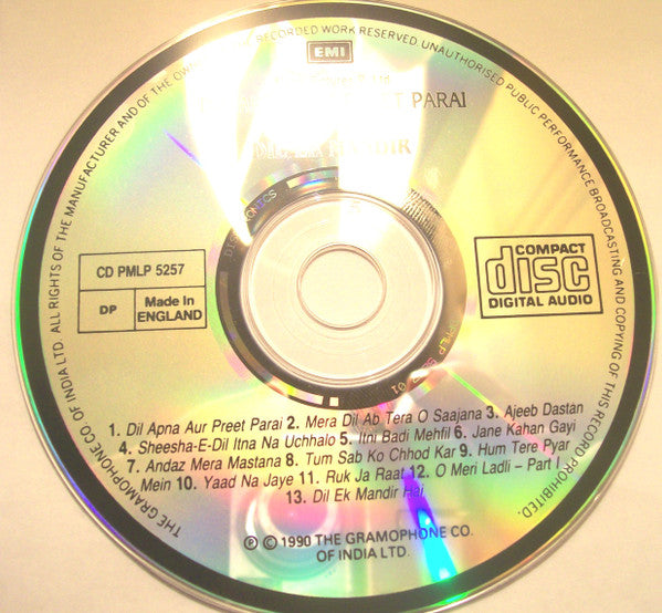 Shankar-Jaikishan : Dil Apna Aur Preet Parai / Dil Ek Mandir (CD, Comp)