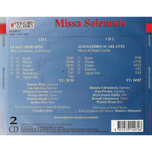 Maureen Forrester, The Clarion Concerts Orchestra And Chorus : Missa Solenmis (2xCD, Album, Comp)