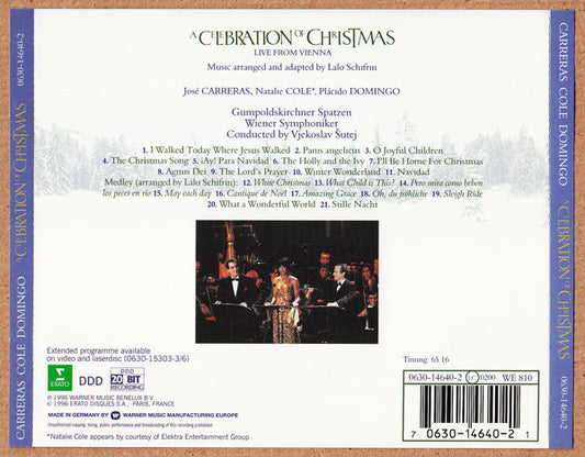 José Carreras · Natalie Cole · Placido Domingo : A Celebration Of Christmas (CD, Album)