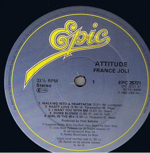 France Joli : Attitude (LP, Album)