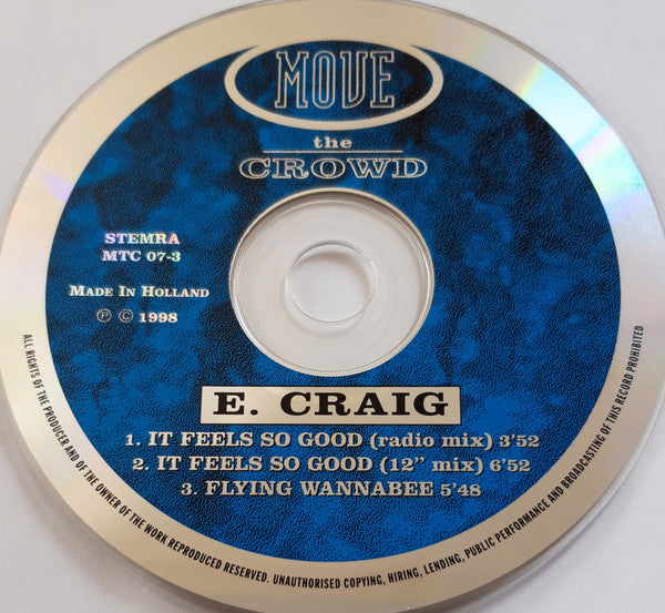E-Craig : It Feels So Good (CD, Maxi)