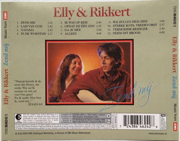 Elly & Rikkert : Zend Mij (CD, Album, RE)