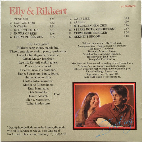 Elly & Rikkert : Zend Mij (CD, Album, RE)