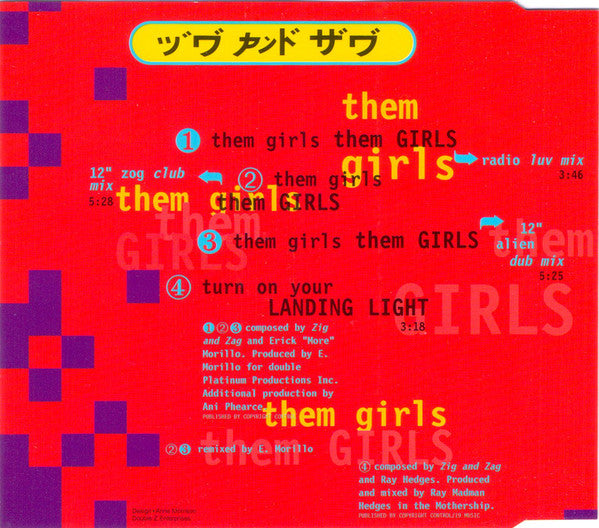 Zig & Zag : Them Girls Them Girls (CD, Maxi)