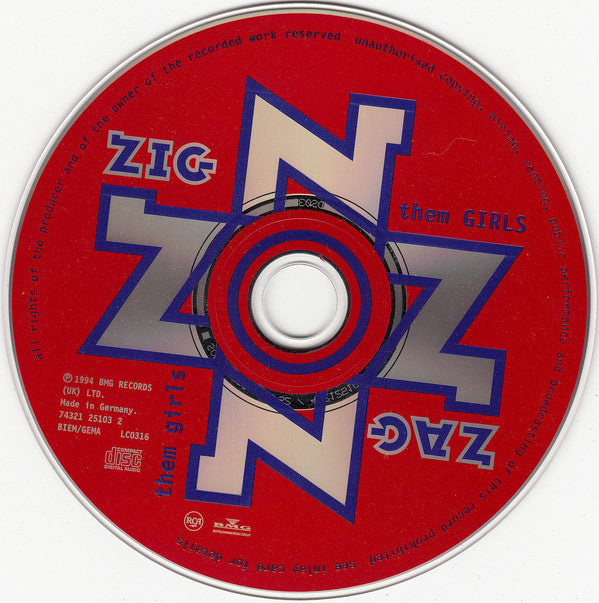Zig & Zag : Them Girls Them Girls (CD, Maxi)