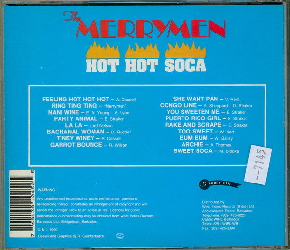 The Merrymen : Hot Hot Soca (CD, Album)