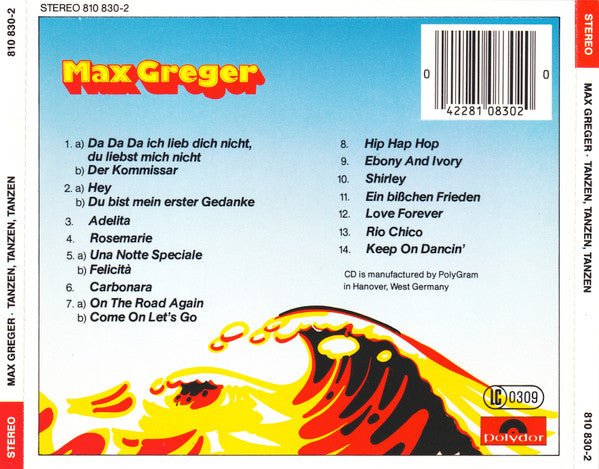 Max Greger : Tanzen, Tanzen, Tanzen (CD, Album)