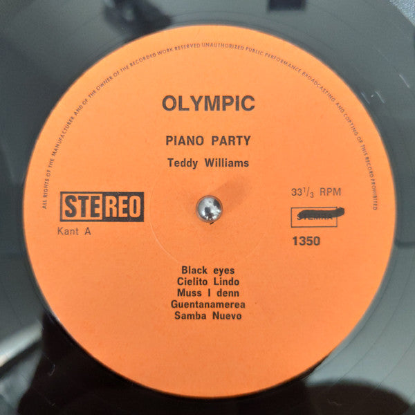 Teddy Williams (7) : Piano Party (LP)