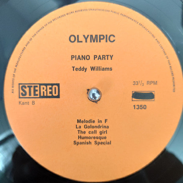 Teddy Williams (7) : Piano Party (LP)