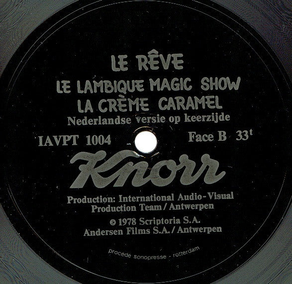 Suske en Wiske / Bob et Bobette* : De Droom / Le Rêve (Flexi, 7")