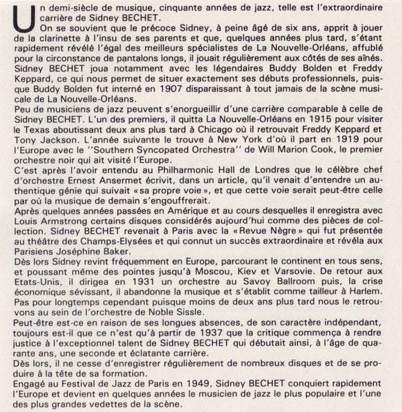 Sidney Bechet Avec Claude Luter Et Son Orchestre : Pleyel Concerts, 1952 (CD, Comp, RE)