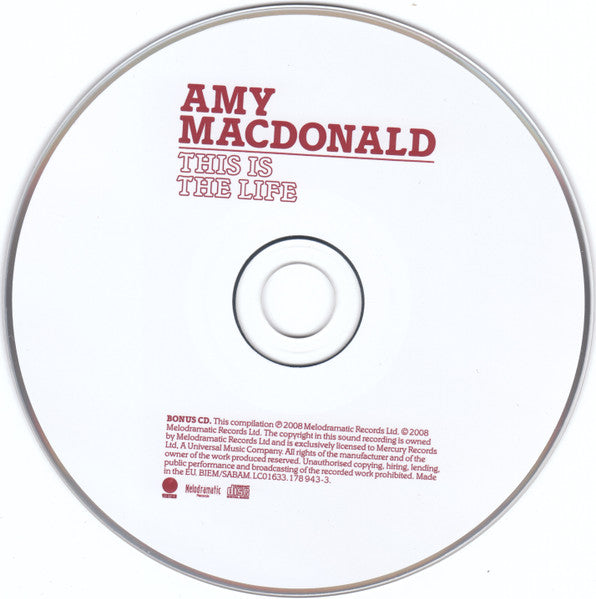 Amy Macdonald : This Is The Life (CD, Album + CD, Comp + Dlx, Sup)
