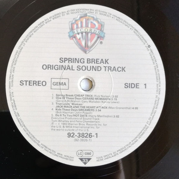 Various : Spring Break (Original Sound Track) (LP, Comp)